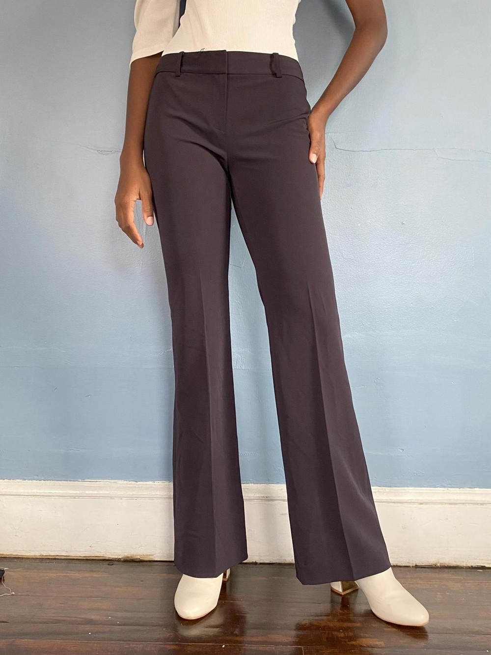 Tahari Black Boot-Cut Dress Pants